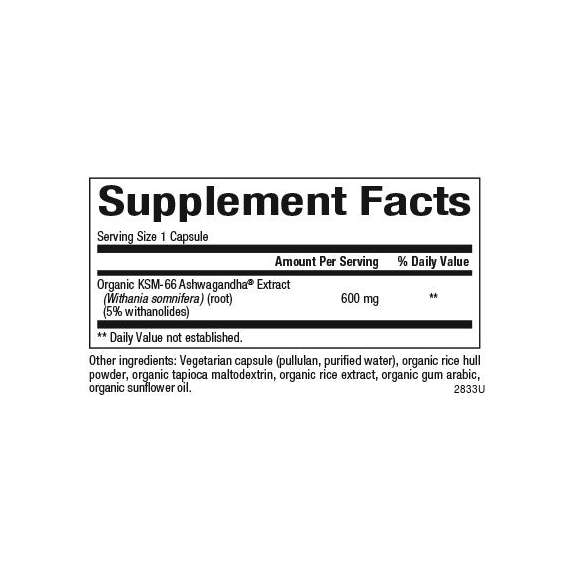 Natural Factors 600mg Ashwagandha 60 Vegetarian Capsules, 2 image