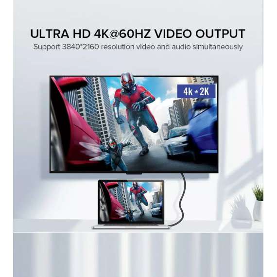 UGREEN Type-C Male to Male 3A USB Cable, 3 image