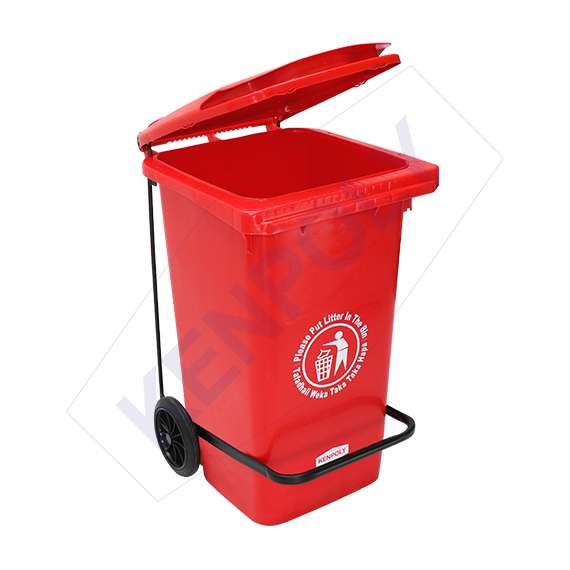 Kenpoly Heavy Duty 100Litre Pedal Waste Bin