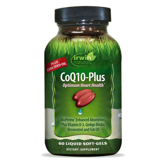 Irwin Naturals CoQ10-Plus 60 Liquid Softgels Supplement