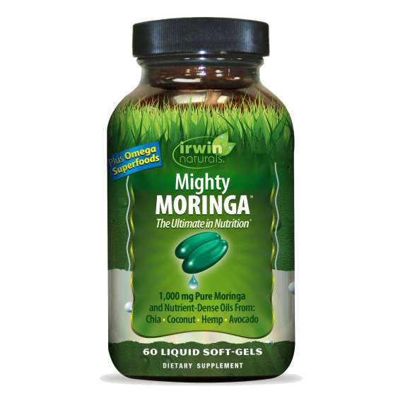 Irwin Naturals Mighty Moringa 60 Liquid Soft Gels Supplement