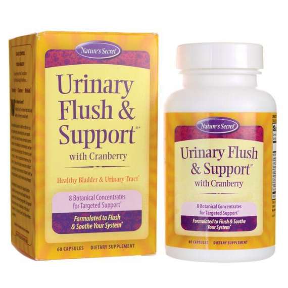 Nature's Secret Urinary Flush and Support with Cranberry 60 Capsules Supplement
