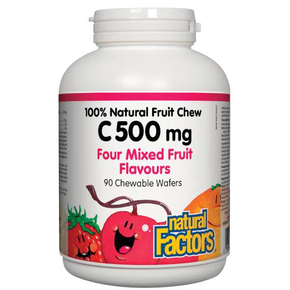 Natural Factors 500mg 90 Vitamin C Chewable Wafers