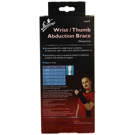 Flamingo Neoprene Wrist and Thumb Abduction Brace, 3 image