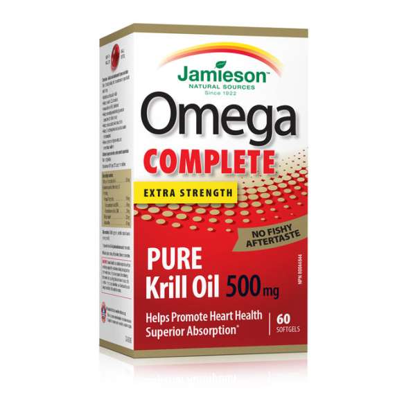 Jamieson 500mg Omega Complete Extra Strength 60 Softgels Supplement