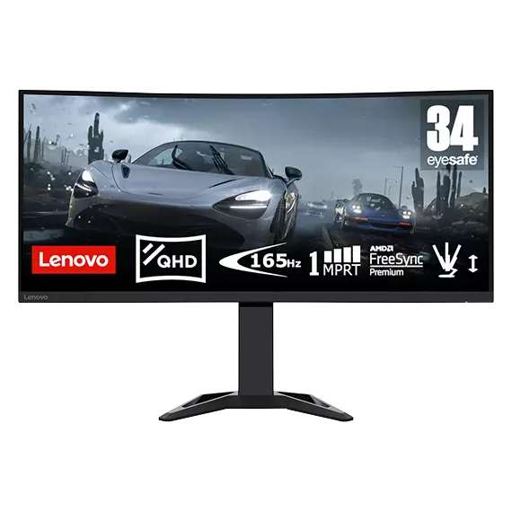 Lenovo G34w-30  Ultra-Wide Curved  WQHD Gaming Monitor, 2 image