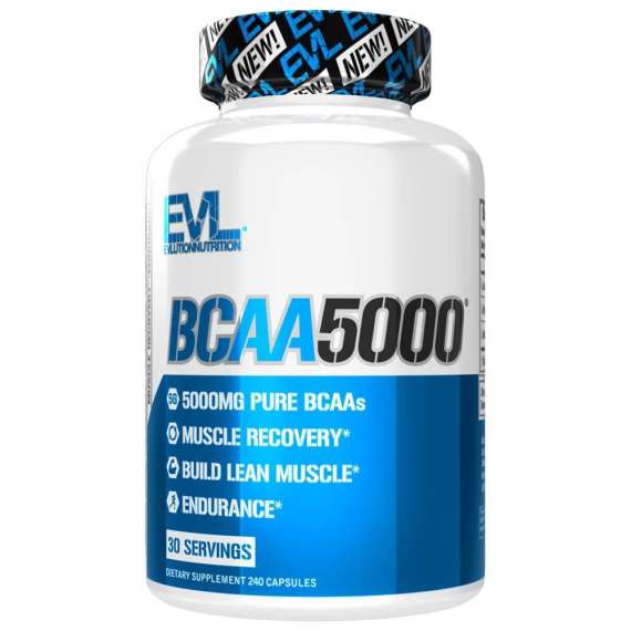 Evolution Nutrition 240 Capsules BCAA 5000 Supplement