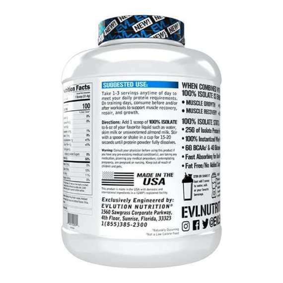 Evolution Nutrition 5Lb 100% Whey Protein Powder, 2 image