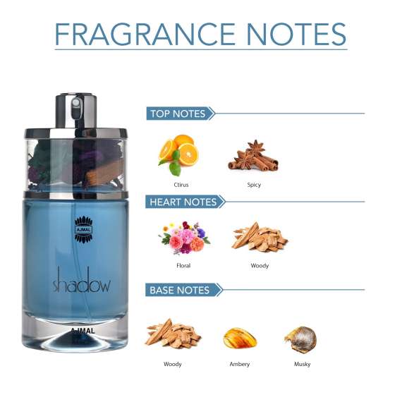 Ajmal Shadow For Him II Edp 75ml Perfume, 2 image