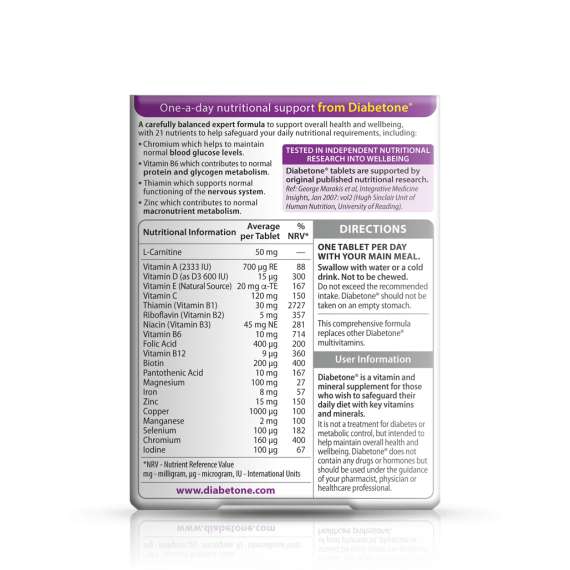 Vitabiotics Diabetone 30 Tablets, 2 image