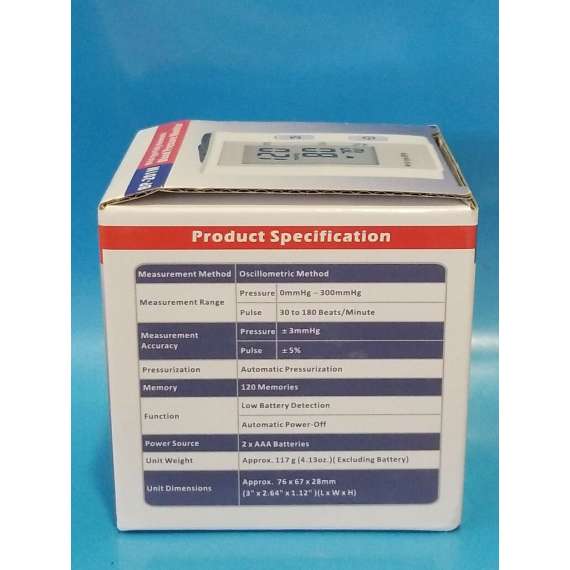 Generic BP-201M Digital Wrist Blood Pressure Monitor, 4 image