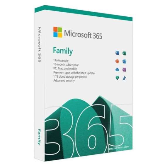 Microsoft Office 365 Family 1YR 6 Users