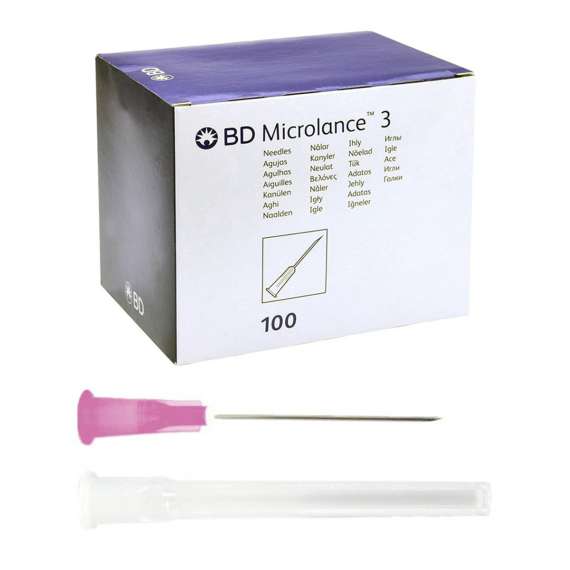 BD Microlance 18G by 38mm Thin Wall 100Pack Needles