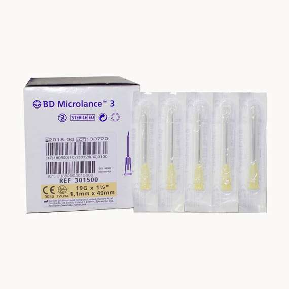 BD Microlance 19G by 40mm 100Pack Thin Wall Needles