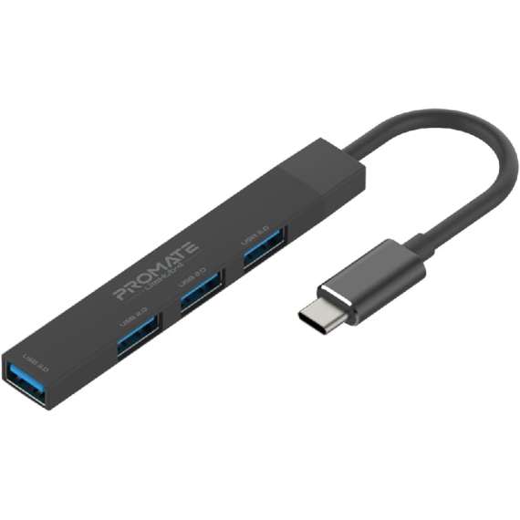 Promate 4-in-1 Multi-Port USB-C Data Hub