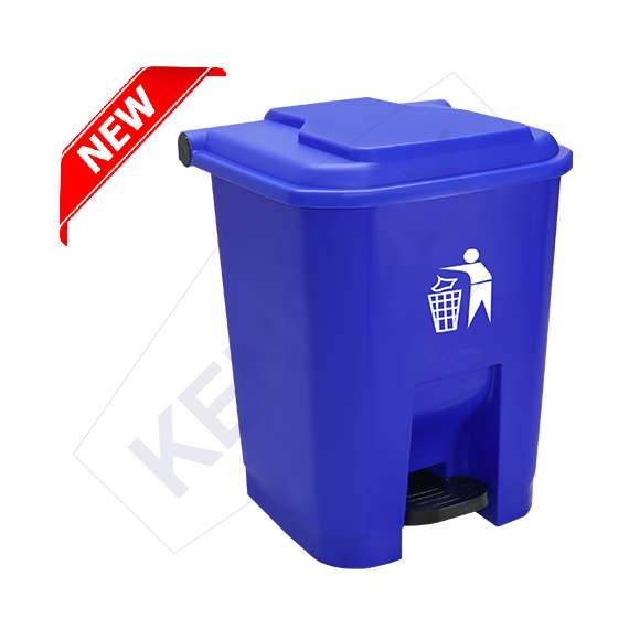 Kenpoly 50Litre Pedal Bin, Product Capacity: 50L, Product Colour: Blue