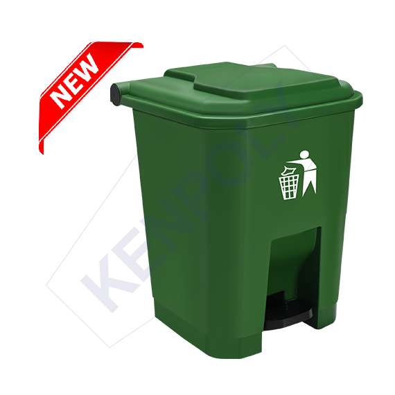 Kenpoly 50Litre Pedal Bin, Product Capacity: 50L, Product Colour: Green