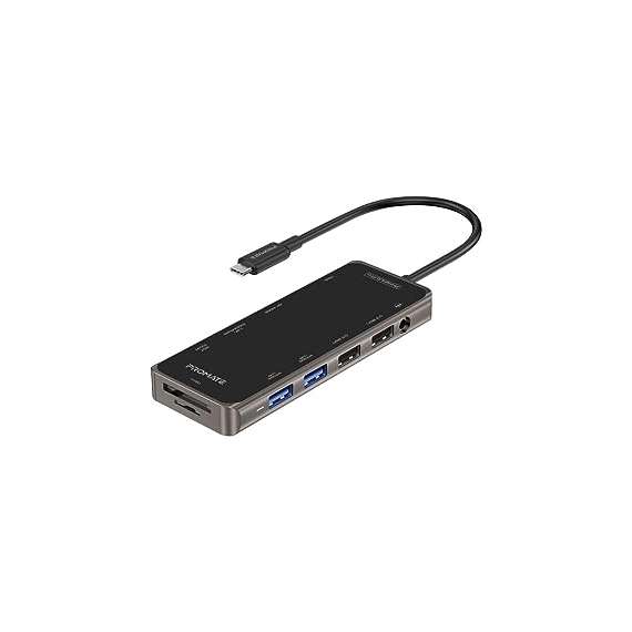Promate USB-C Hub 11-in-1 Type-C Multi-Port Adapter