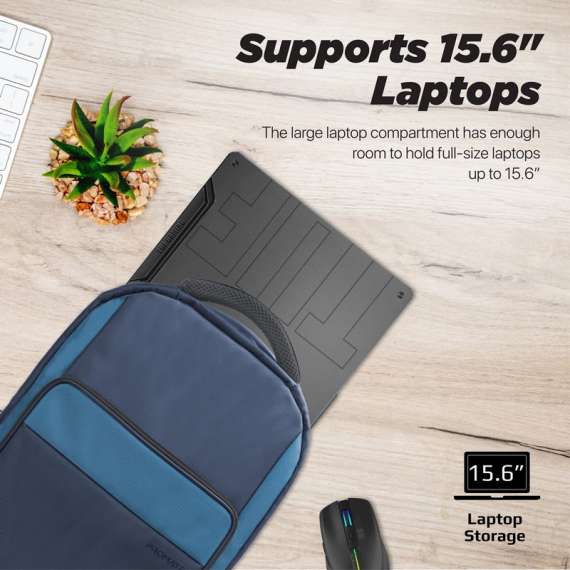 Promate Limber 15.6inch Laptop Backpack, 2 image