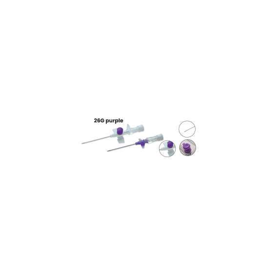 Generic IV Cannula With Injection Port, Needle Size: 26G