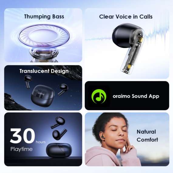 Oraimo Riff 2 True Wireless Earbuds, 3 image