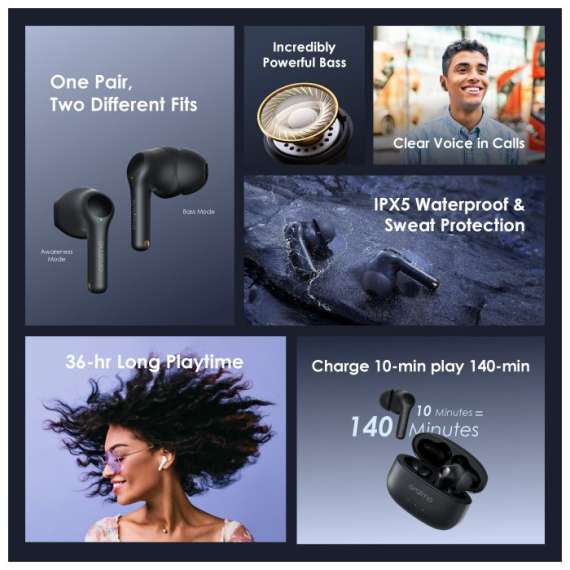 Oraimo FreePods 3C True Wireless Earbuds, 4 image