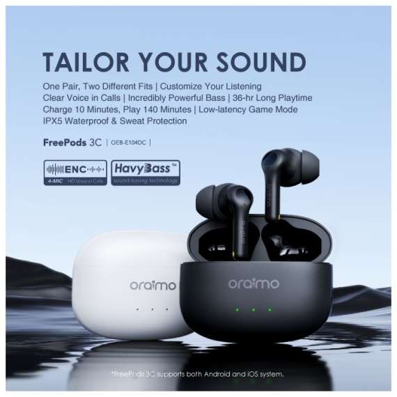 Oraimo FreePods 3C True Wireless Earbuds, 3 image