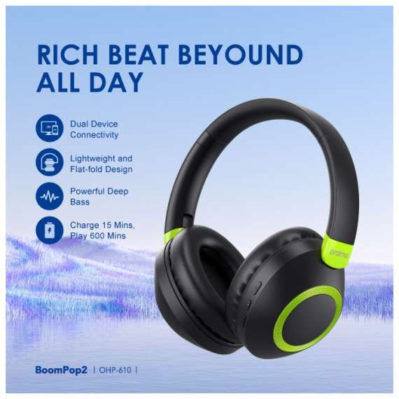 Oraimo BoomPop 2 Wireless Headphones, 2 image