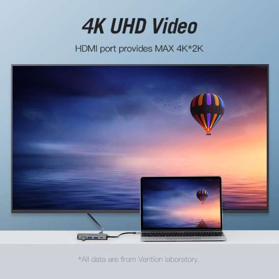 Vention USB C 8 in 1 Multifunction Docking Station, 3 image