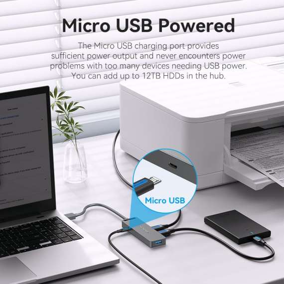 Vention 4 Port USB 3.0 Hub, 6 image