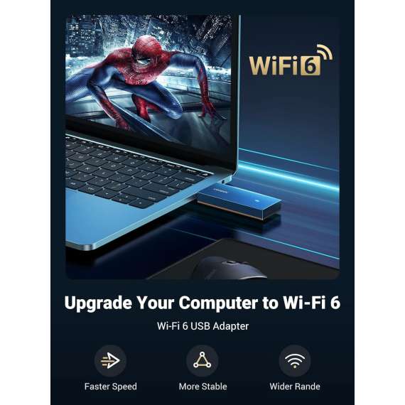 UGREEN  CM499 AX1800 Dual Band Wireless Adapter (Wi-Fi 6), 2 image