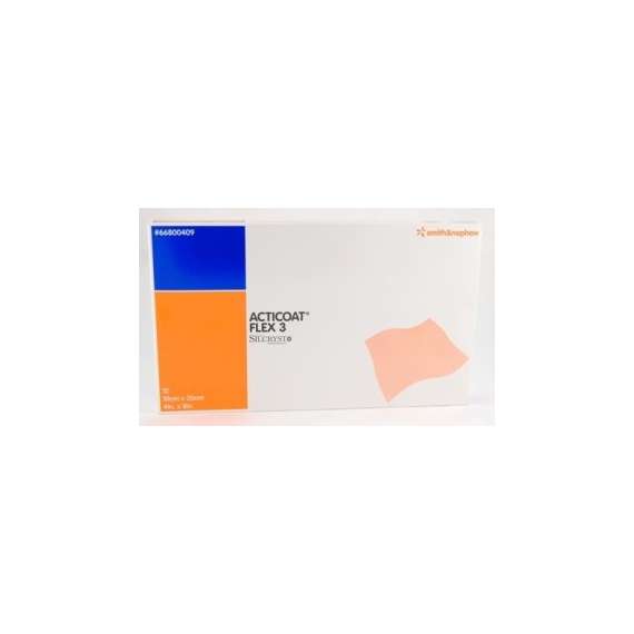 Smith and Nephew Acticoat Flex 3 10cm by 20cm Antimicrobial Barrier Dressing