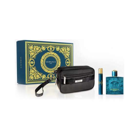 Versace Eros Edt Three Piece Men Perfume Gift Set