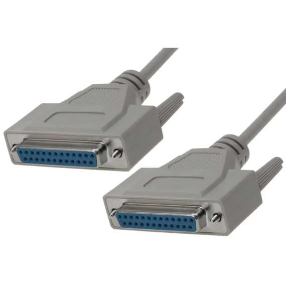 Serial 25 pin Cable, Gender Type: female to female
