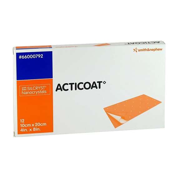 Smith and Nephew 10cm by 20cm Acticoat Antimicrobial Barrier Dressing