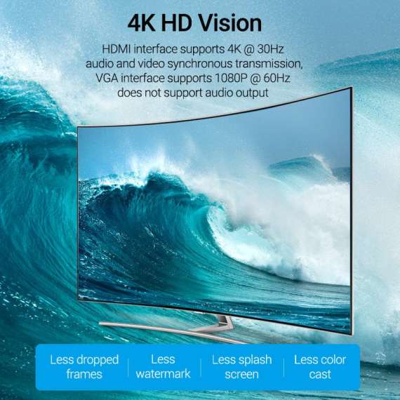 Vention HDMI to HDMI and VGA Converter, 7 image
