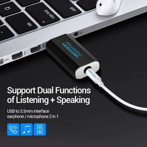 Vention USB External Sound Card, 3 image