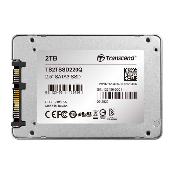 Transcend 2TB SSD220Q SATA III 2.5 Internal SSD, 2 image