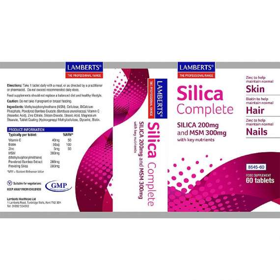 Lamberts Silica Complete 60Tablets Supplement, 3 image