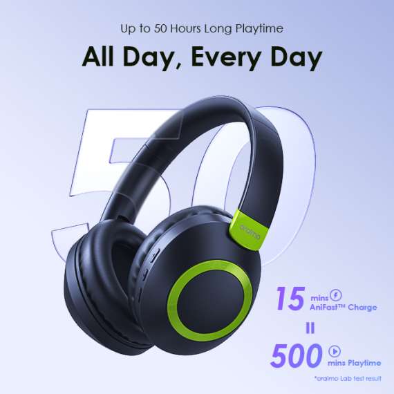 Oraimo BoomPop 2S Over-Ear Wireless Headphones, 7 image