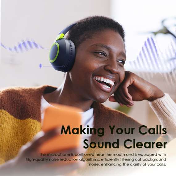 Oraimo BoomPop 2S Over-Ear Wireless Headphones, 8 image