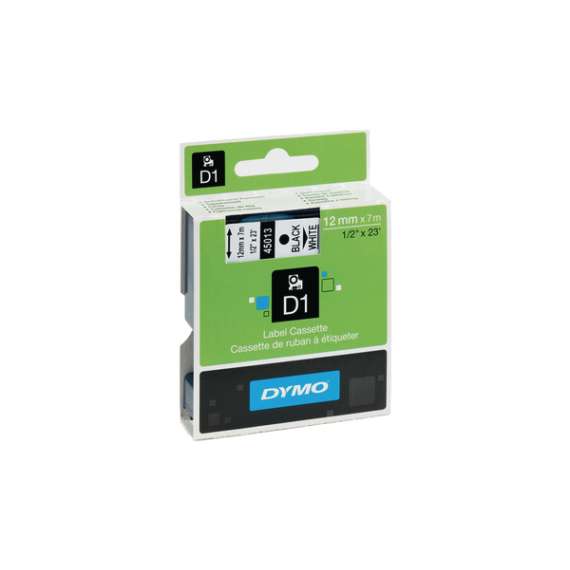Dymo D1  12mm x 7m Standard Labelling Tape