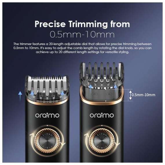 Oraimo SmartTrimmer 2 Classy Cordless Trimmer, 7 image