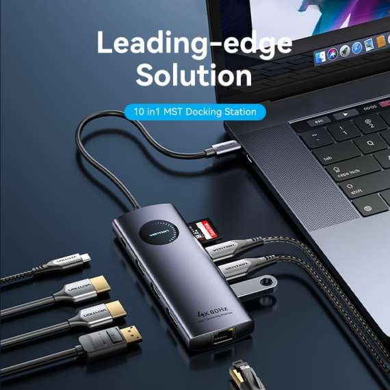Vention USB C 10 in 1 Multifunction Docking Station, 2 image