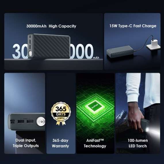 Oraimo PowerBox 300 Lite 15W 30000mAh Power Bank, 3 image