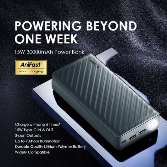 Oraimo PowerBox 300 Lite 15W 30000mAh Power Bank, 2 image