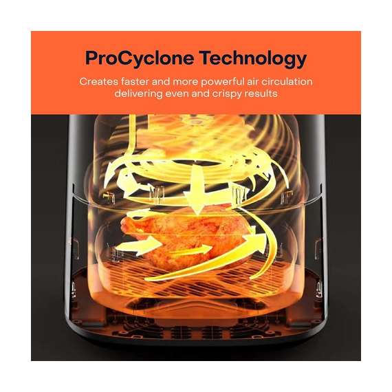 Nutricook NC-AFE152V-G 3 Essentials Vision 5.2L Air Fryer, 2 image