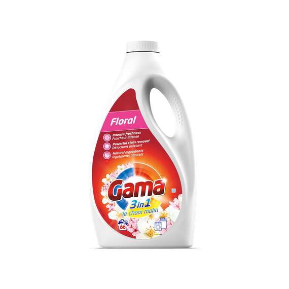 Gama  Liquid Flora 3L  66 Washes Laundry