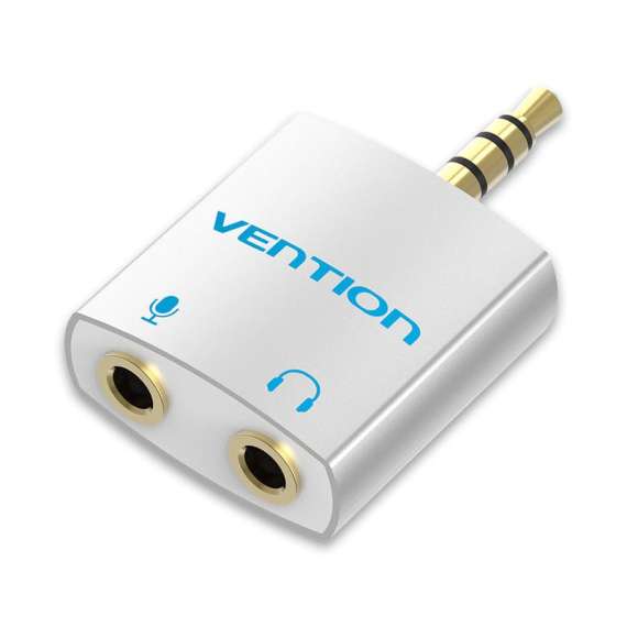 Vention 4 Pole 3.5mm Male to 2*3.5mm Female Audio Adapter