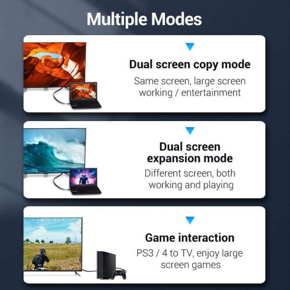 Vention 1M Flat HDMI Cable, 3 image